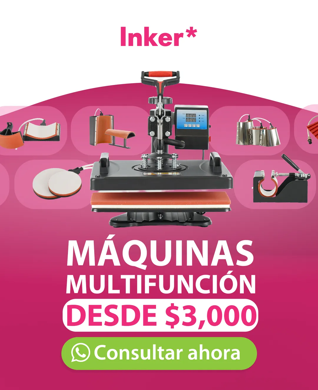 Máquinas multifunción Inker desde $2,999